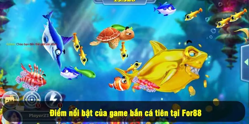 Bắn Cá Tiên Là Gì? Giải Mã Game Bắn Cá Hấp Dẫn Nhất 2025 2 - Điểm nổi bật của game bắn cá tiên tại For88